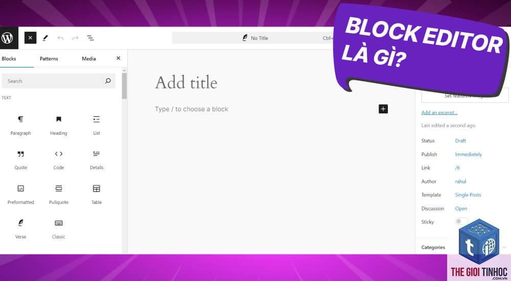 block editor là gì