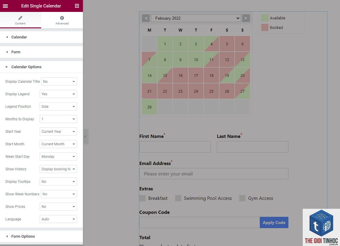 booking form elementor - Hình 4