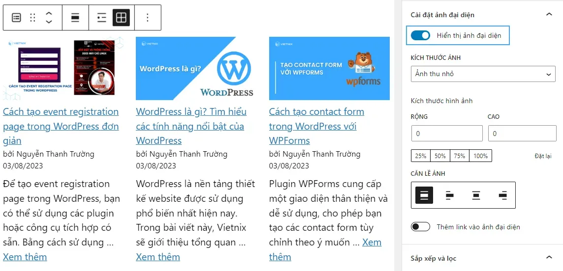 cài đặt hiển thị wordpress - Hình 2
