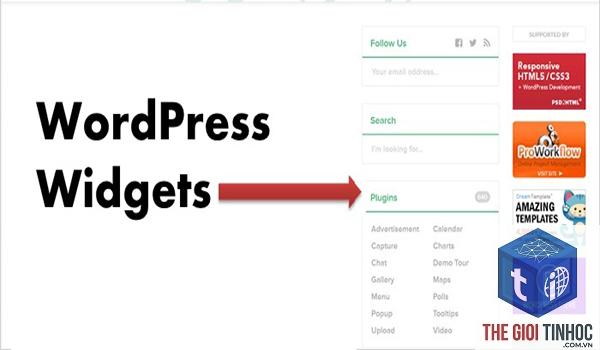 cấu hình widget wordpress