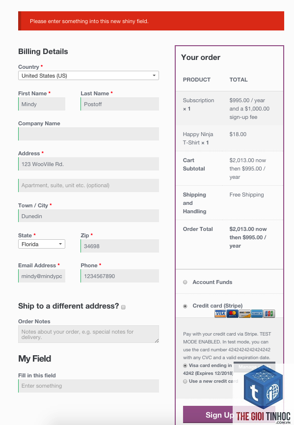 checkout fields woocommerce - Hình 3