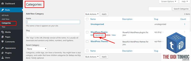 chỉnh sửa category wordpress - Hình 3