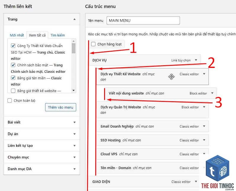 chỉnh sửa menu wordpress - Hình 3