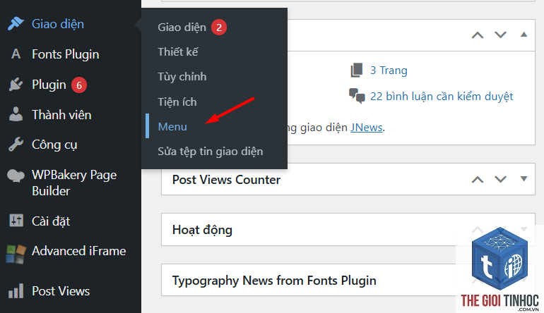 chỉnh sửa menu wordpress - Hình 5
