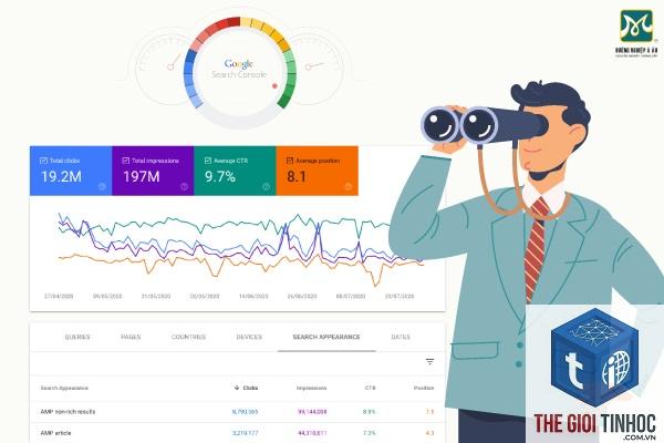 clicks trong search console là gì