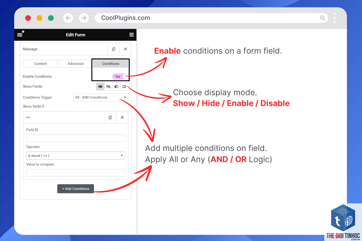 conditional form elementor - Hình 4