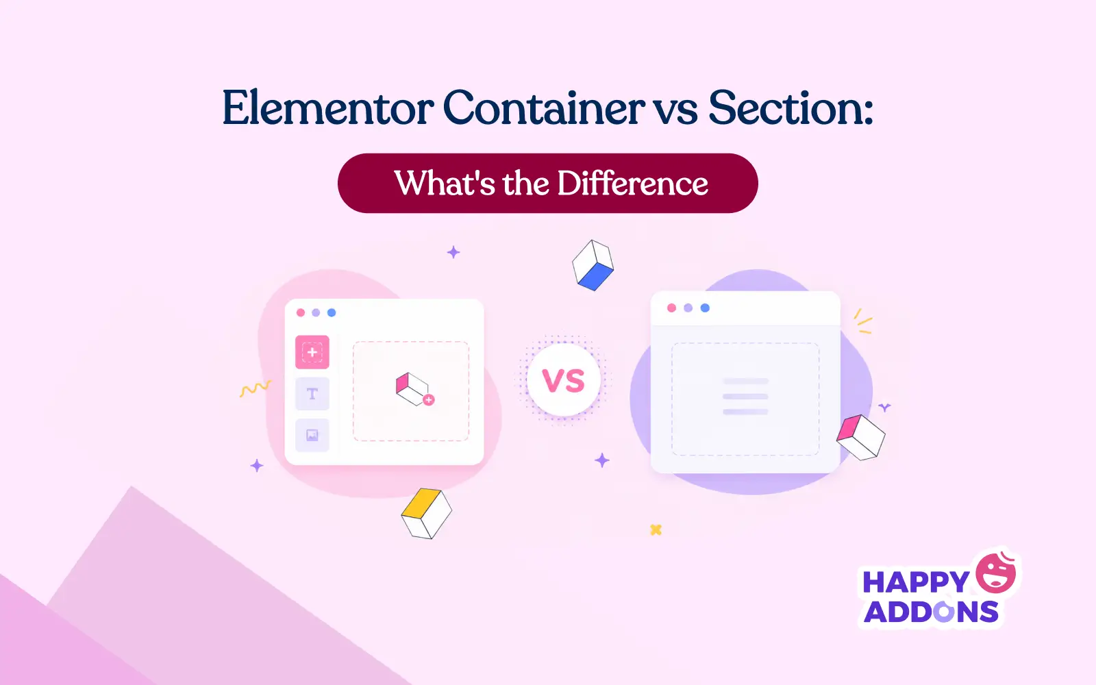 container vs section elementor - Hình 3