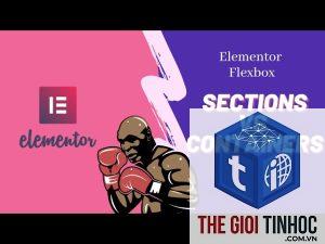 container vs section elementor