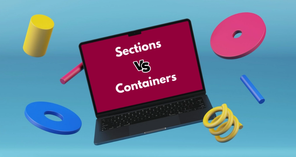 container vs section elementor - Hình 5