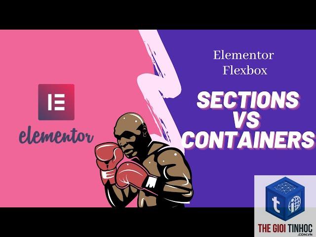 container vs section elementor