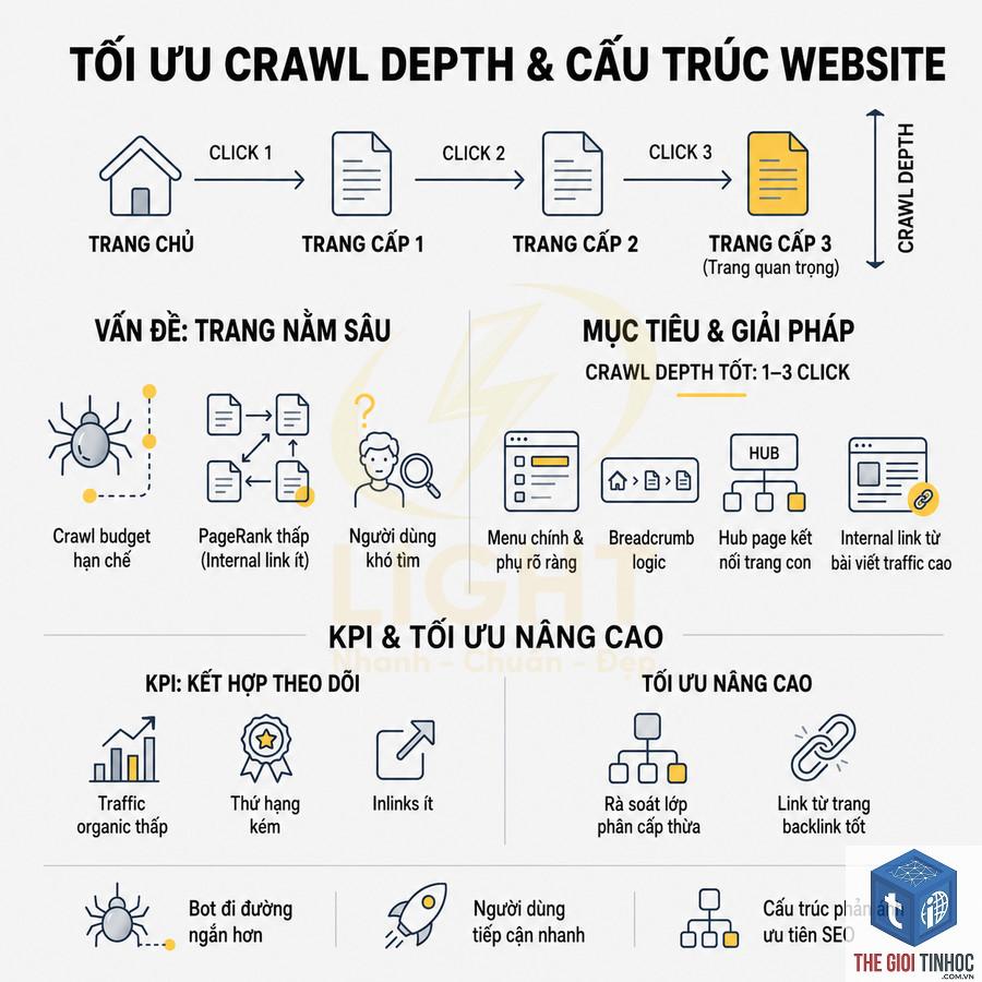 crawl depth trong ahrefs là gì