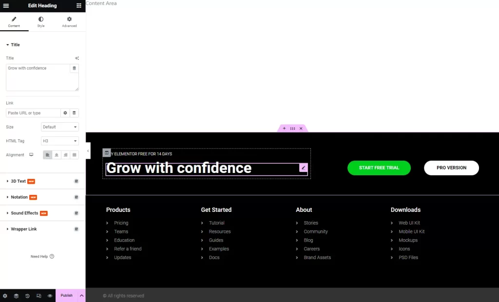 custom footer elementor - Hình 5