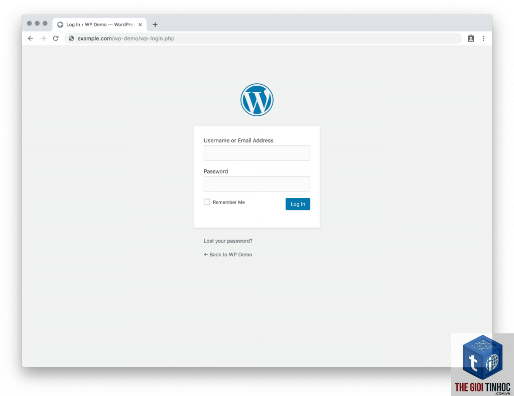 đăng nhập wordpress