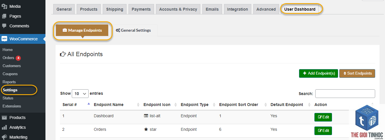 dashboard woocommerce - Hình 4
