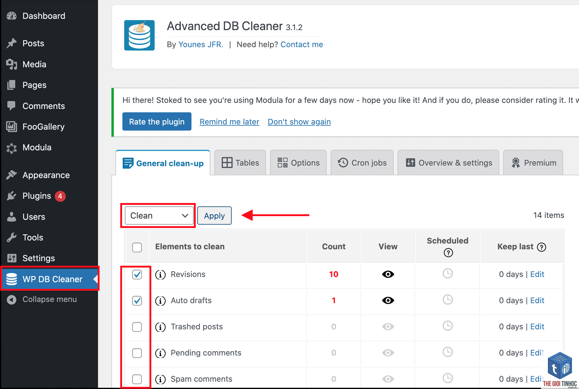 database cleanup wordpress - Hình 3