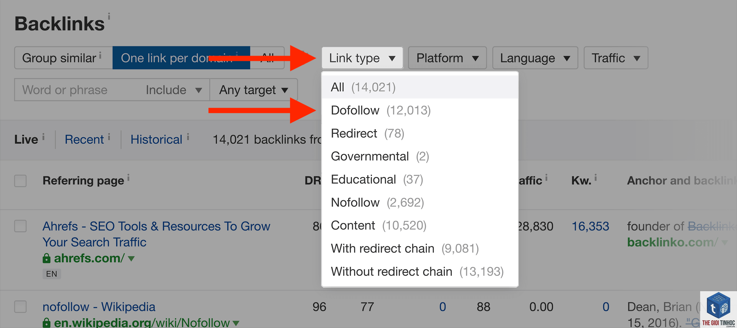 dofollow backlinks trong ahrefs là gì - Hình 4