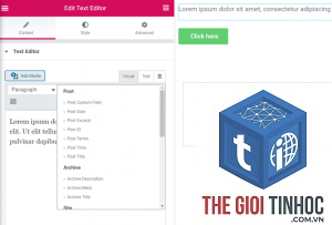 dynamic text elementor