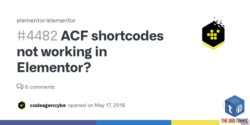 elementor acf lỗi