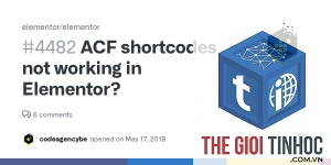 elementor acf lỗi