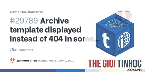 elementor archive template lỗi