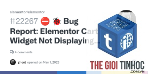 elementor cart widget lỗi
