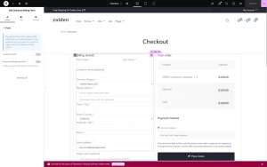 elementor checkout widget lỗi