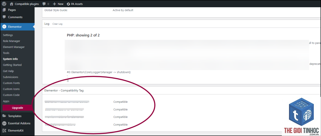 elementor compatibility test