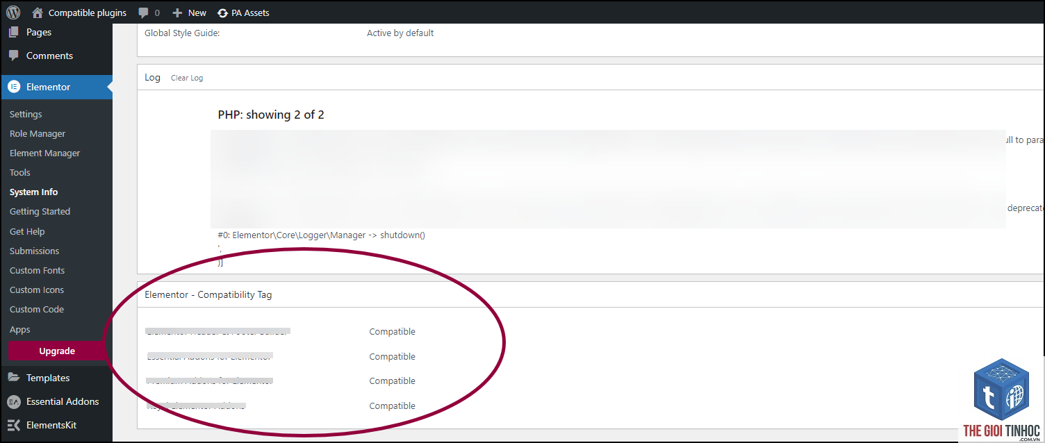 elementor compatibility test