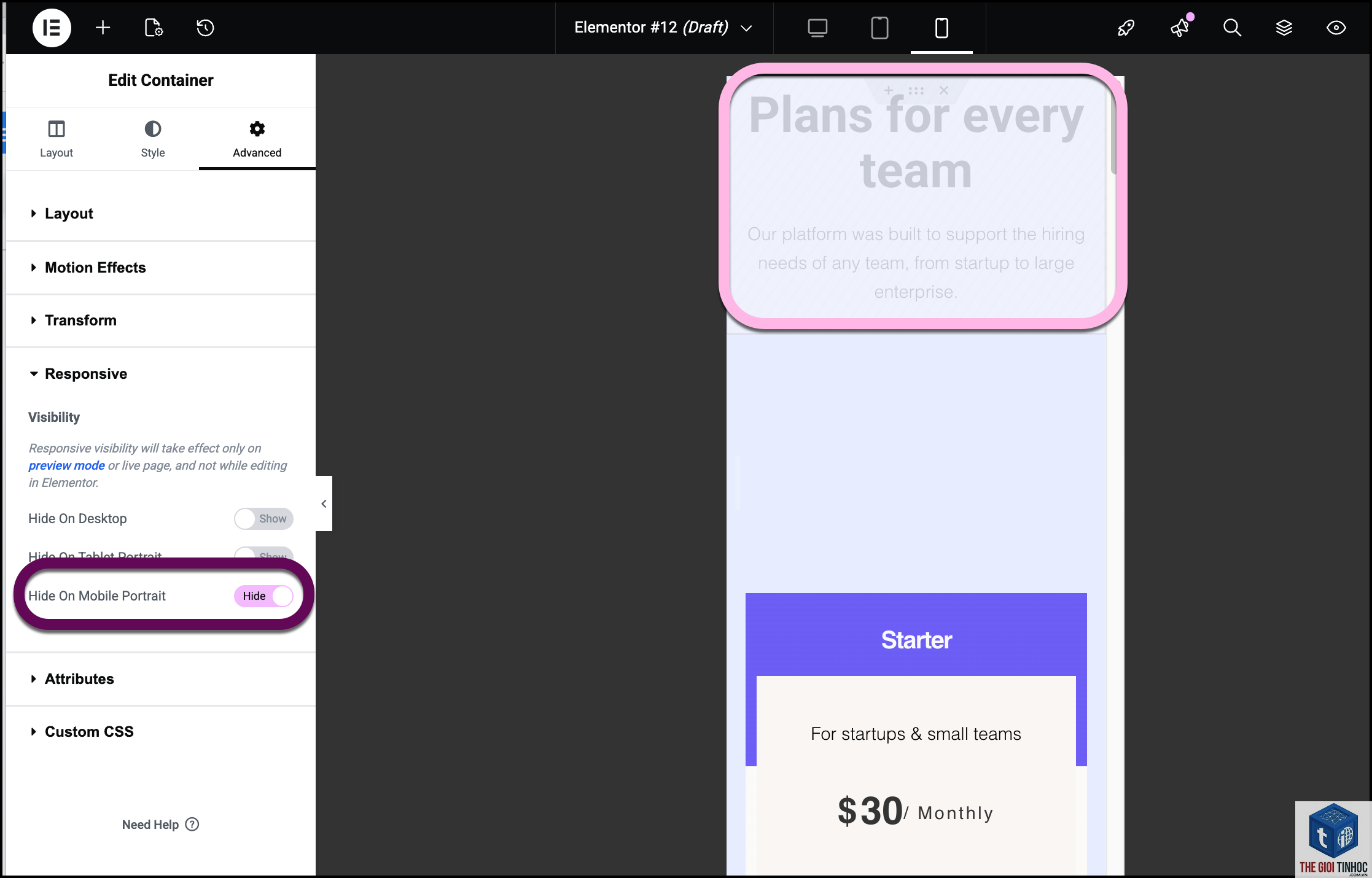 elementor css mobile lỗi - Hình 4
