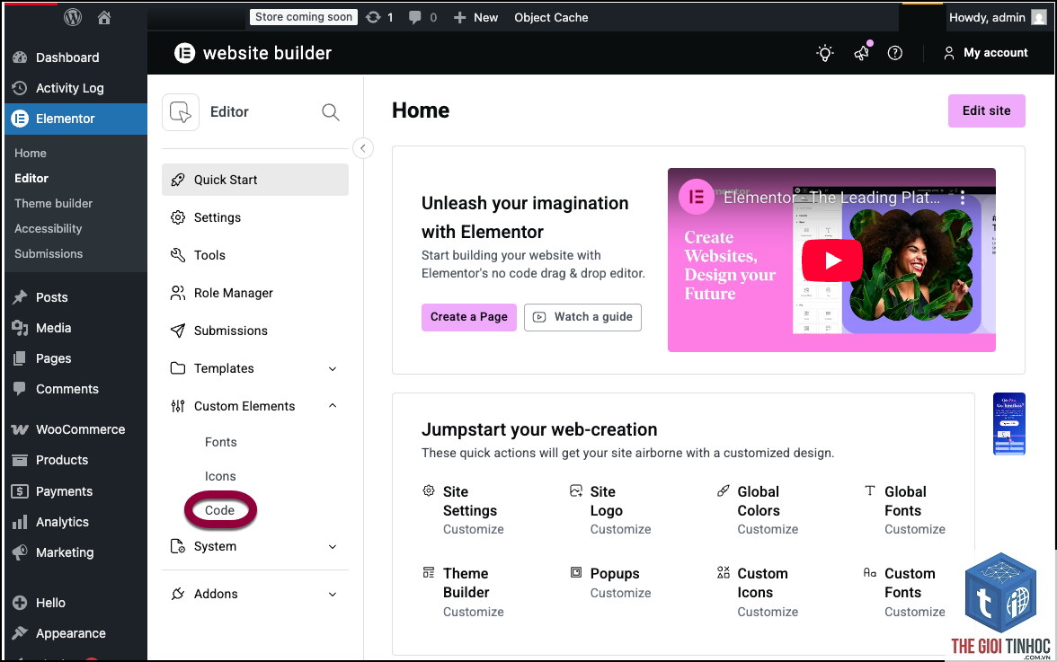 elementor custom code - Hình 3
