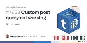 elementor custom query lỗi