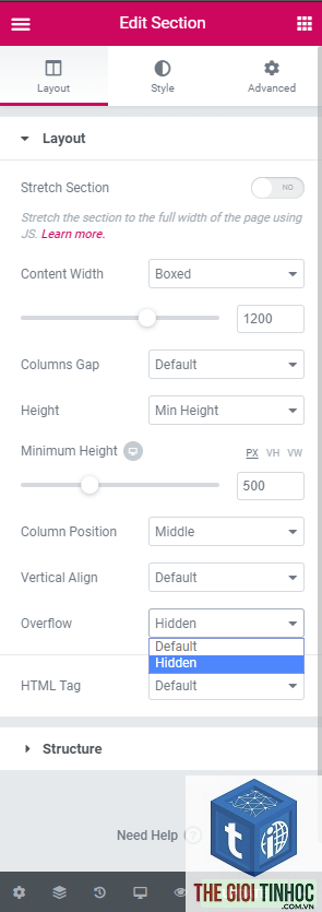 elementor desktop layout lỗi - Hình 4