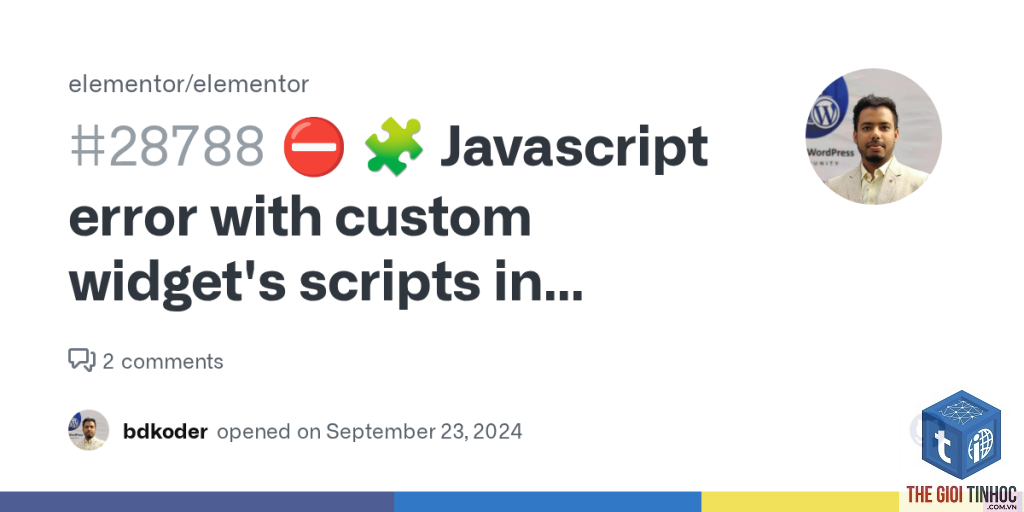 elementor editor javascript error