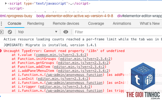 elementor editor javascript error - Hình 2