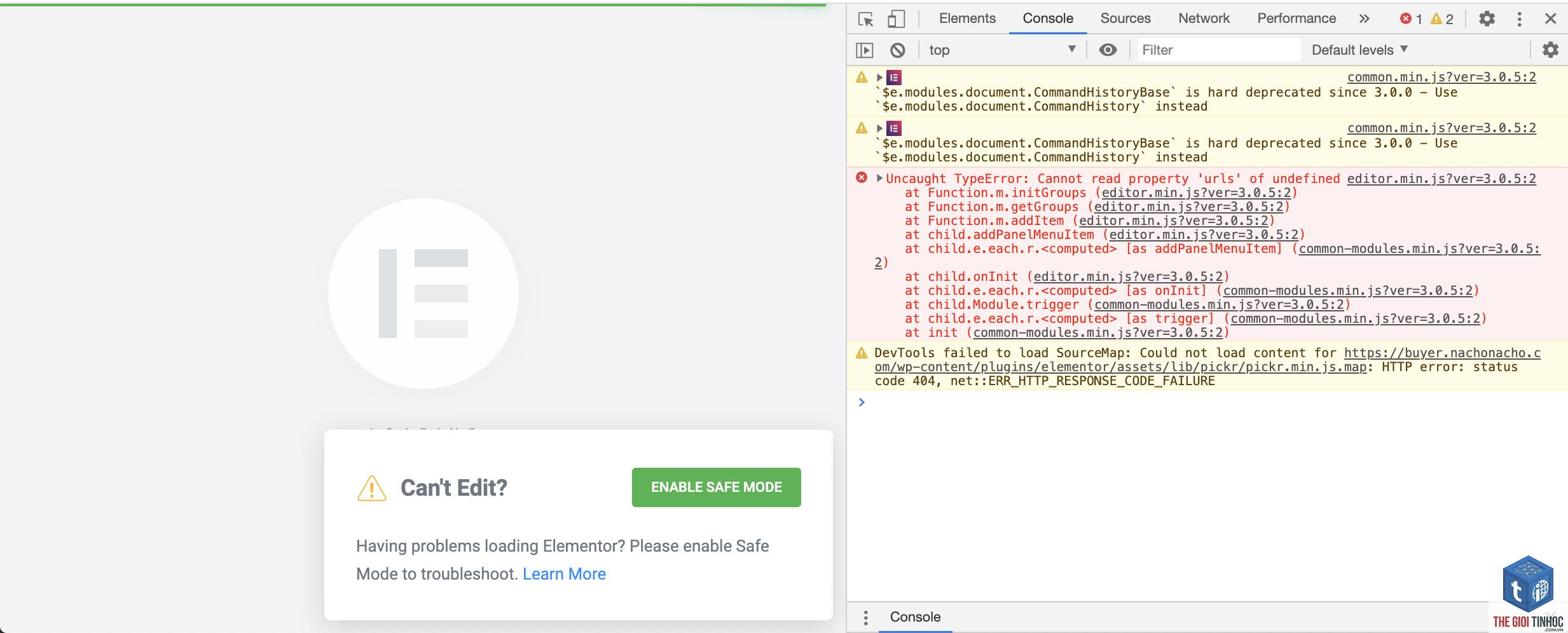 elementor editor javascript error - Hình 4
