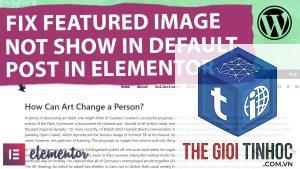elementor featured image lỗi