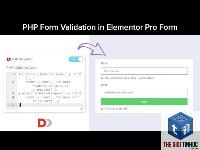elementor form validation lỗi - Hình 3