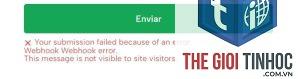 elementor form webhook lỗi