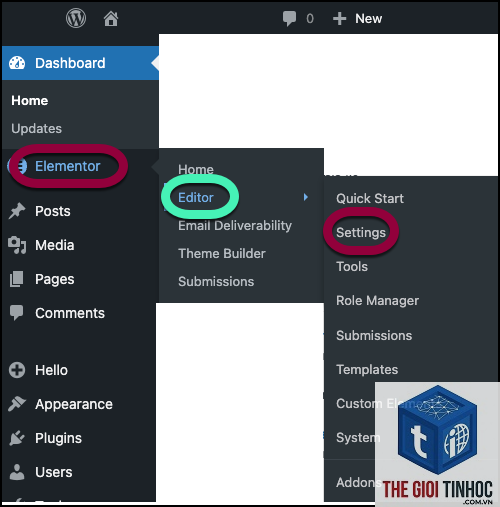 elementor google fonts lỗi