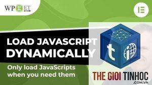 elementor javascript loading