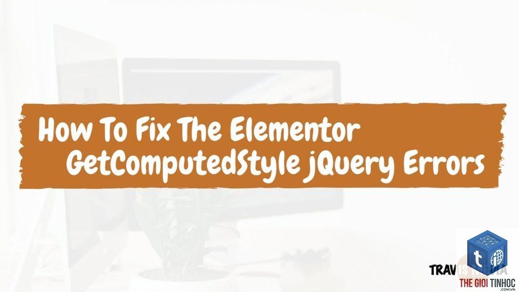 elementor jquery error