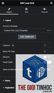elementor loop grid không hiển thị