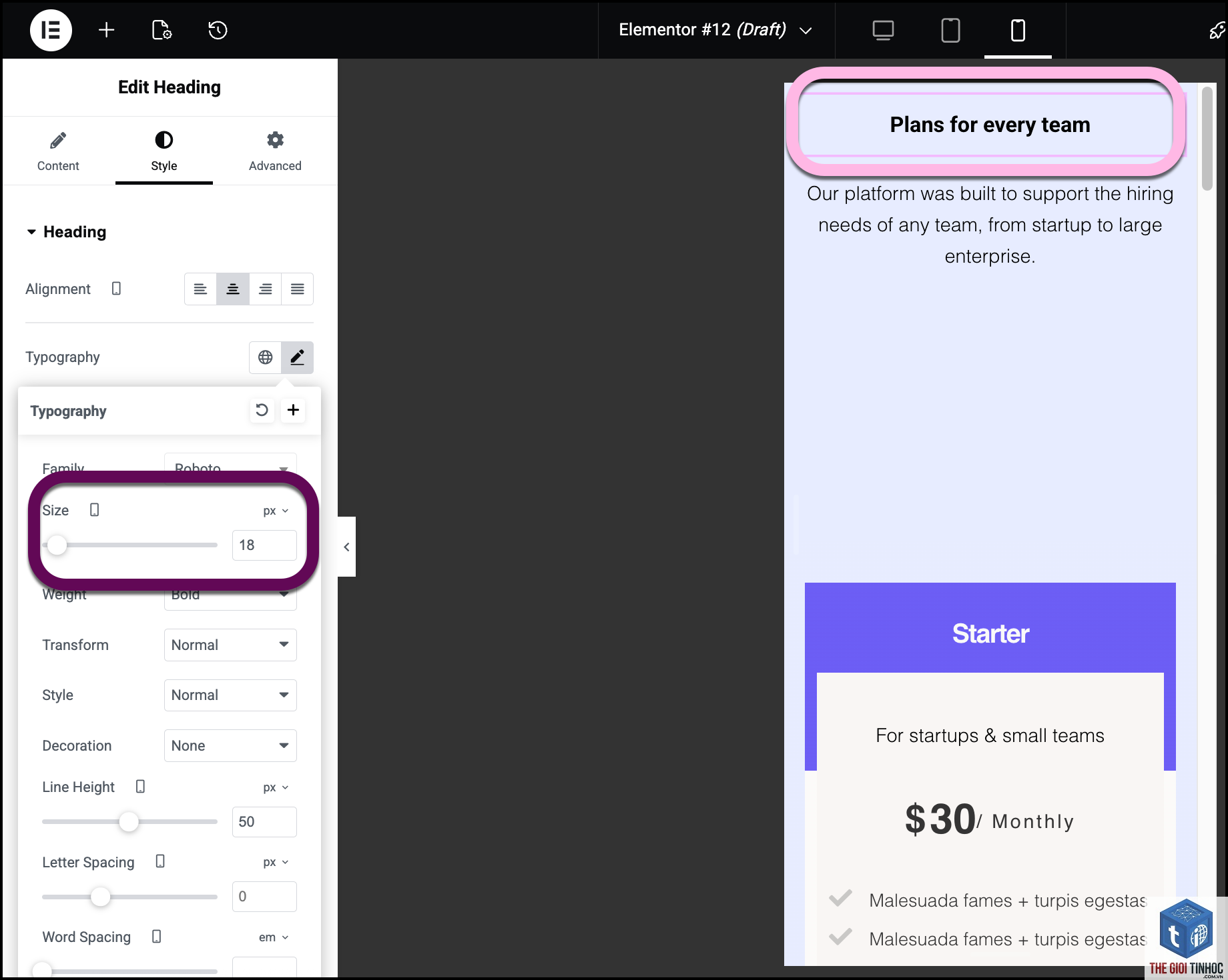 elementor mobile layout lỗi - Hình 1