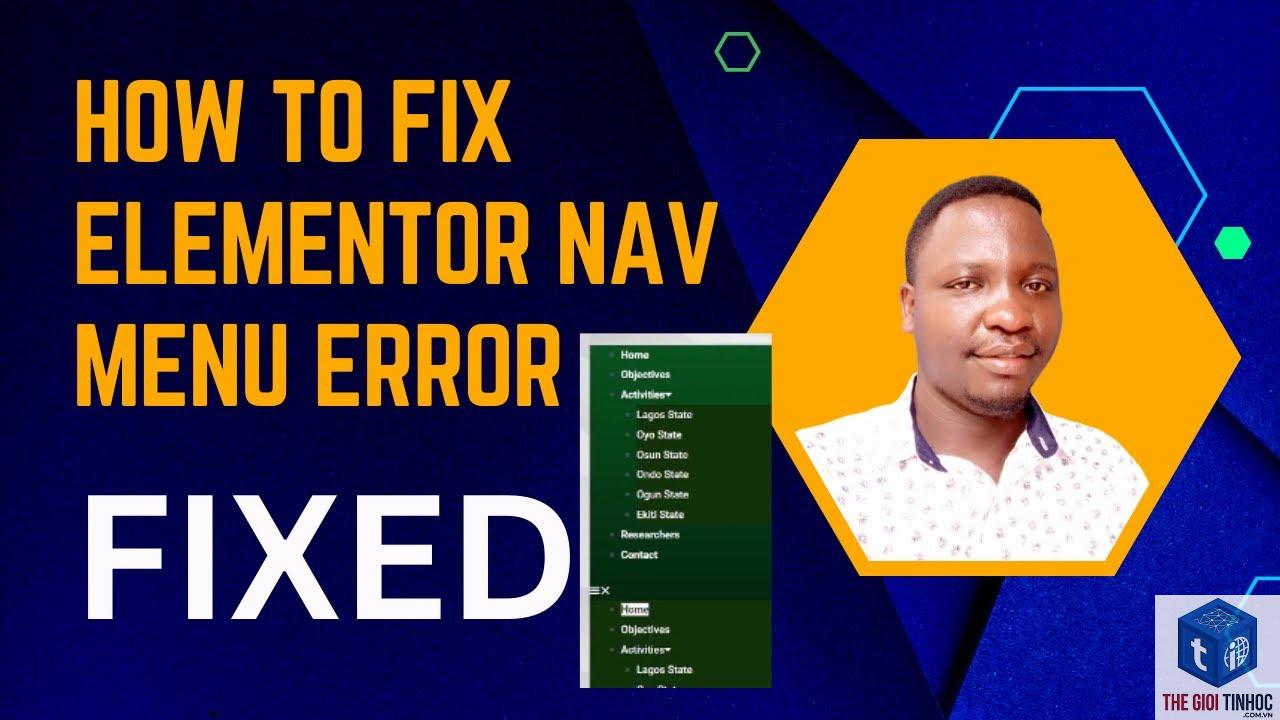 elementor nav menu lỗi - Hình 2