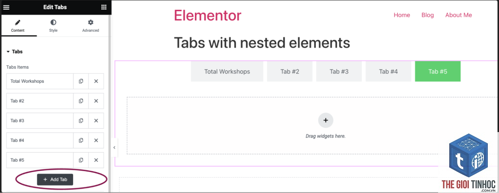elementor nested elements lỗi