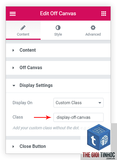 elementor off canvas menu lỗi - Hình 3