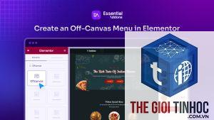 elementor off canvas menu lỗi