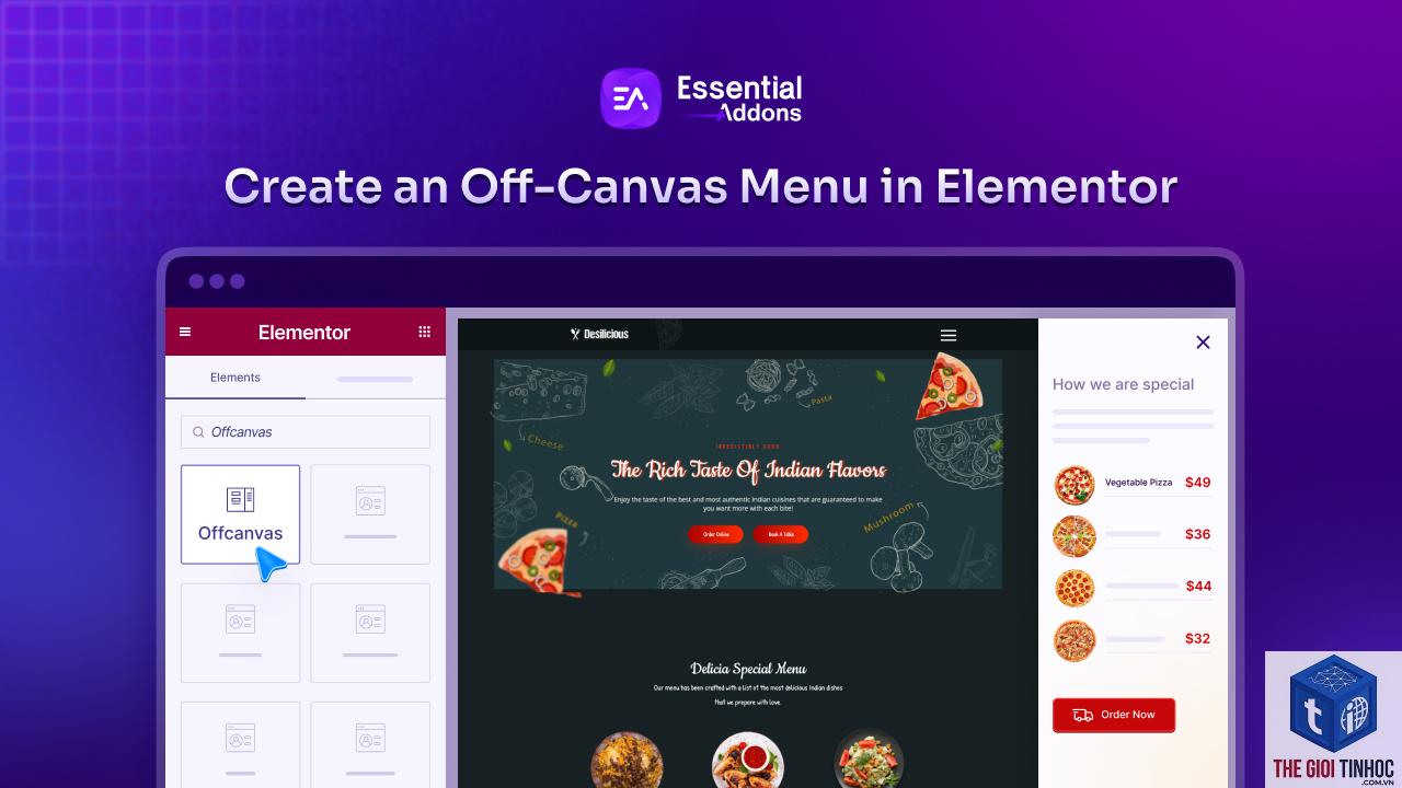 elementor off canvas menu lỗi - Hình 1