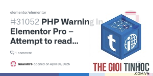 elementor php warning