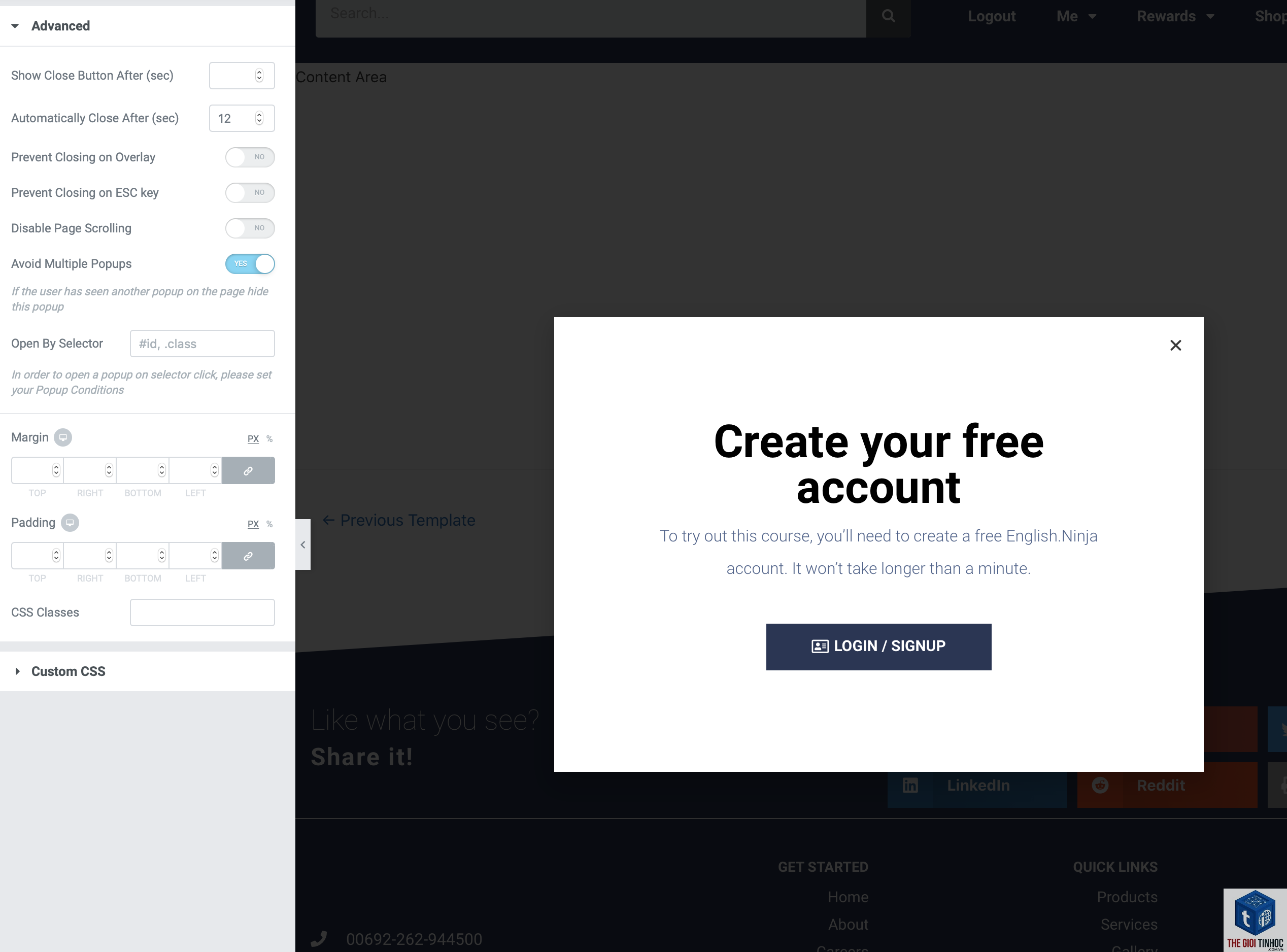elementor popup close lỗi - Hình 2